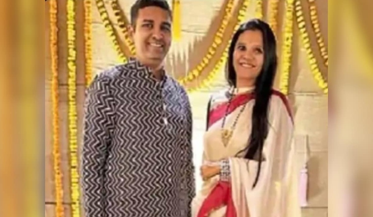 Bhavesh Bhandari and his wife 